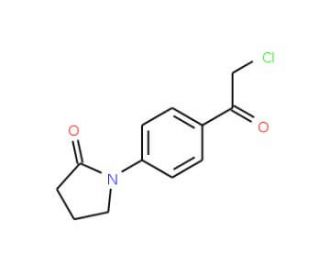 1-[4-(chloroacetyl)phenyl]pyrrolidin-2-one (CAS 923200-17-3) - chemical structure image
