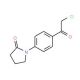 1-[4-(chloroacetyl)phenyl]pyrrolidin-2-one (CAS 923200-17-3) - chemical structure image