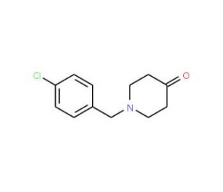 1-(4-chlorobenzyl)piperidin-4-one (CAS 21937-61-1) - chemical structure image