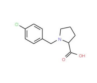 1-(4-chlorobenzyl)pyrrolidine-2-carboxylic acid - chemical structure image