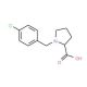 1-(4-chlorobenzyl)pyrrolidine-2-carboxylic acid - chemical structure image