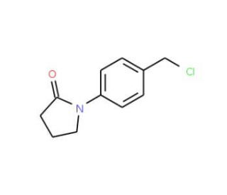 1-(4-Chloromethyl-phenyl)-pyrrolidin-2-one (CAS 36152-29-1) - chemical structure image