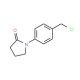1-(4-Chloromethyl-phenyl)-pyrrolidin-2-one (CAS 36152-29-1) - chemical structure image