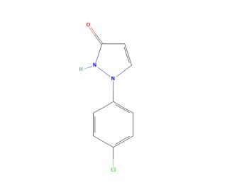 1-(4-Chlorophenyl)-1,2-dihydro-3H-pyrazol-3-one (CAS 76205-19-1) - chemical structure image