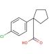 1-(4-Chlorophenyl)-1-cyclopentanecarboxylic acid (CAS 80789-69-1) - chemical structure image