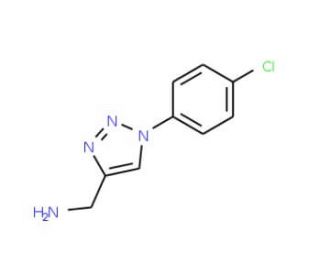 [1-(4-Chlorophenyl)-1H-1,2,3-triazol-4-yl]-methanamine - chemical structure image