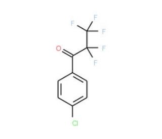 1-(4-Chlorophenyl)-2,2,3,3,3-pentafluoro-propan-1-one (CAS 781-97-5) - chemical structure image