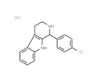 1-(4-Chlorophenyl)-2,3,4,9-tetrahydro-1H-beta-carboline hydrochloride - chemical structure image