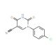 1-(4-Chlorophenyl)-2,4-dioxo-1,2,3,4-tetrahydro-5-pyrimidinecarbonitrile (CAS 75837-75-1) - chemical structure image