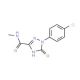 1-(4-Chlorophenyl)-2,5-dihydro-5-oxo-1H-1,2,4-triazole-3-carboxylic acid dimethylamide - chemical structure image