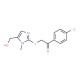 1-(4-Chlorophenyl)-2-{[5-(hydroxymethyl)-1-methyl-1H-imidazol-2-yl]sulfanyl}-1-ethanone - chemical structure image