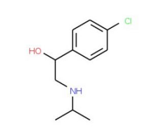 1-(4-Chlorophenyl)-2-(isopropylamino)ethanol (CAS 23299-13-0) - chemical structure image