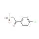 1-(4-Chlorophenyl)-2-methylsulfonylethanone (CAS 24437-48-7) - chemical structure image