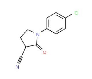 1-(4-Chlorophenyl)-2-oxo-3-pyrrolidinecarbonitrile - chemical structure image