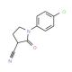 1-(4-Chlorophenyl)-2-oxo-3-pyrrolidinecarbonitrile - chemical structure image
