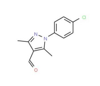 1-(4-Chlorophenyl)-3,5-dimethyl-1H-pyrazole-4-carbaldehyde - chemical structure image