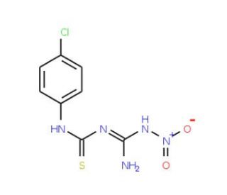 1-(4-Chlorophenyl)-3-[imino(nitroamino)methyl]-thiourea - chemical structure image