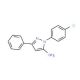 1-(4-Chlorophenyl)-3-phenyl-1H-pyrazol-5-ylamine (CAS 72411-49-5) - chemical structure image
