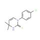 1-(4-Chlorophenyl)-4,4-dimethyl-1,4-dihydropyrimidine-2-thiol - chemical structure image
