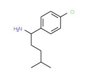 1-(4-chlorophenyl)-4-methylpentan-1-amine - chemical structure image