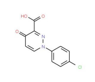 1-(4-Chlorophenyl)-4-oxo-1,4-dihydro-3-pyridazinecarboxylic acid - chemical structure image