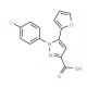 1-(4-chlorophenyl)-5-(2-furyl)-1H-pyrazole-3-carboxylic acid - chemical structure image