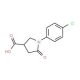 1-(4-Chlorophenyl)-5-oxopyrrolidine-3-carboxylic acid (CAS 39629-87-3) - chemical structure image