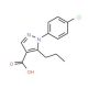 1-(4-Chlorophenyl)-5-propyl-1H-pyrazole-4-carboxylic acid (CAS 175137-17-4) - chemical structure image