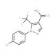 1-(4-chlorophenyl)-5-(trifluoromethyl)-1H-pyrazole-4-carboxylic acid (CAS 98534-80-6) - chemical structure image