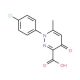 1-(4-chlorophenyl)-6-methyl-4-oxo-1,4-dihydropyridazine-3-carboxylic acid (CAS 68254-10-4) - chemical structure image