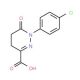 1-(4-chlorophenyl)-6-oxo-1,4,5,6-tetrahydropyridazine-3-carboxylic acid - chemical structure image