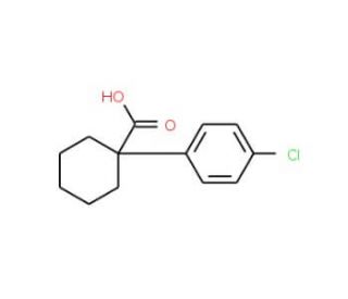1-(4-Chlorophenyl)cyclohexane-1-carboxylic acid (CAS 58880-37-8) - chemical structure image