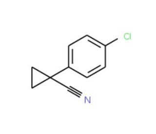 1-(4-Chlorophenyl)cyclopropanecarbonitrile (CAS 64399-27-5) - chemical structure image