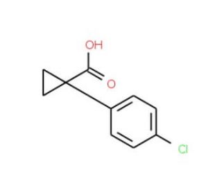 1-(4-Chlorophenyl)cyclopropanecarboxylic acid (CAS 72934-37-3) - chemical structure image