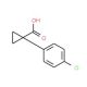 1-(4-Chlorophenyl)cyclopropanecarboxylic acid (CAS 72934-37-3) - chemical structure image