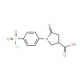 1-[4-(chlorosulfonyl)phenyl]-5-oxopyrrolidine-3-carboxylic acid - chemical structure image
