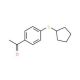 1-[4-(cyclopentylthio)phenyl]ethanone - chemical structure image