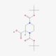 1,4-Di-boc-piperazine-2-carboxylic acid (CAS 181955-79-3) - chemical structure image