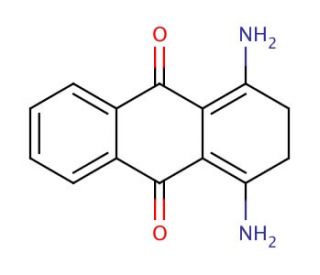 1,4-Diamino-2,3-dihydroanthraquinone (CAS 81-63-0) - chemical structure image