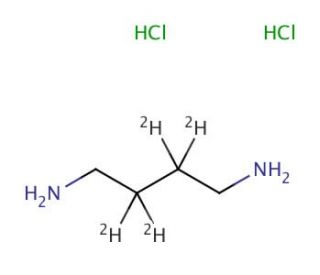 1,4-Diaminobutane-2,2,3,3-d4 dihydrochloride (CAS 88972-24-1) - chemical structure image