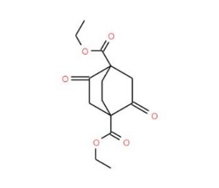 1,4-diethyl 2,5-dioxobicyclo[2.2.2]octane-1,4-dicarboxylate (CAS 843-59-4) - chemical structure image