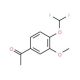 1-(4-Difluoromethoxy-3-methoxy-phenyl)-ethanone - chemical structure image
