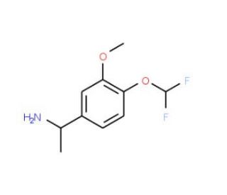 1-[4-(difluoromethoxy)-3-methoxyphenyl]ethanamine - chemical structure image