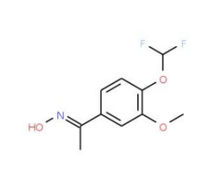 1-[4-(difluoromethoxy)-3-methoxyphenyl]ethanone oxime - chemical structure image