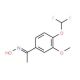 1-[4-(difluoromethoxy)-3-methoxyphenyl]ethanone oxime - chemical structure image