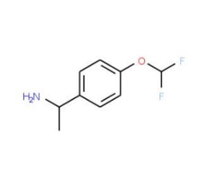 1-[4-(difluoromethoxy)phenyl]ethanamine - chemical structure image