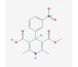 1,4-Dihydro-2,6-dimethyl-4-(3-nitrophenyl)-3,5-pyridinedicarboxylic Acid 3-Methyl Ester (CAS 74936-72-4) - chemical structure