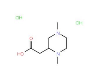 (1,4-Dimethyl-piperazin-2-yl)-acetic aciddihydrochloride - chemical structure image
