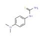 1-[4-(Dimethylamino)phenyl]-2-thiourea (CAS 22283-43-8) - chemical structure image