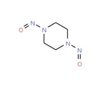 1,4-Dinitrosopiperazine (CAS 140-79-4) - chemical structure image